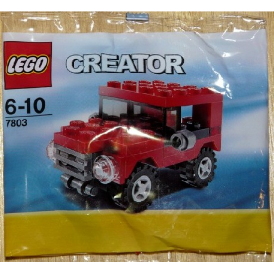 LEGO CREATEUR Jeep rouge  sac   2009